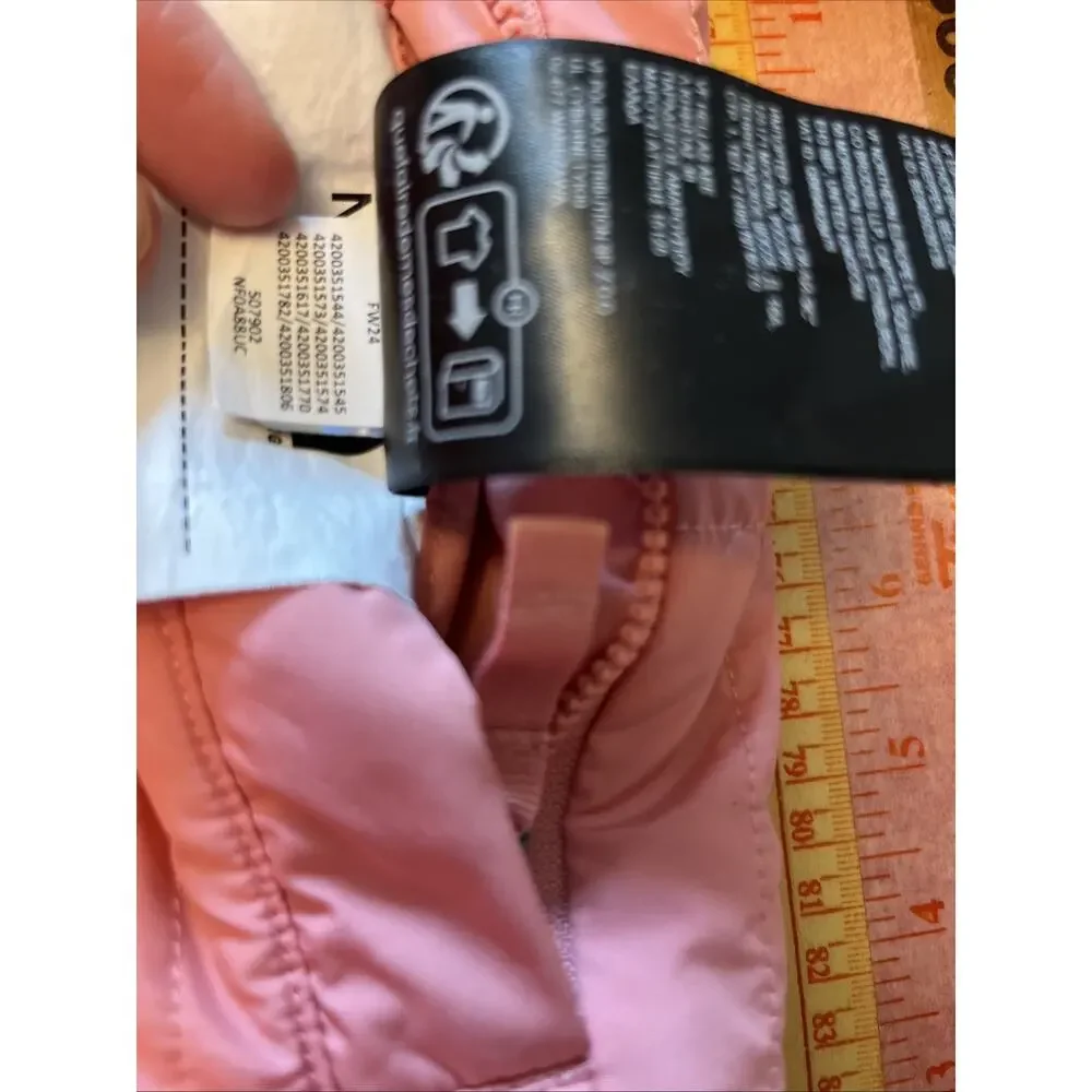 The North Face Jacket Girls L 12 Reversible Coral Pink Fuzzy Teddy Coat Warm